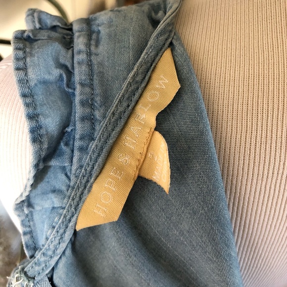 Hope & Harlow Denim Dress - light wash (2) - Picture 5 of 7